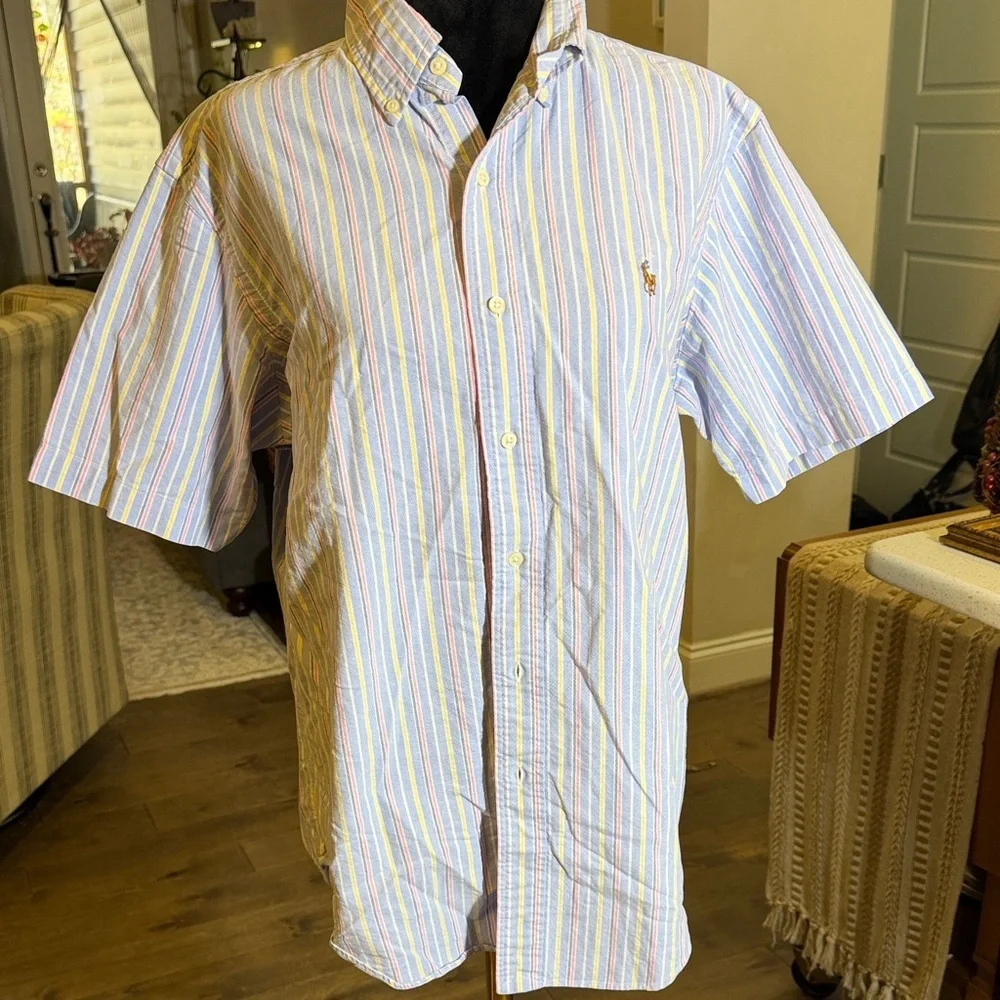Polo by Ralph Lauren Men's Pastel Striped Shirt